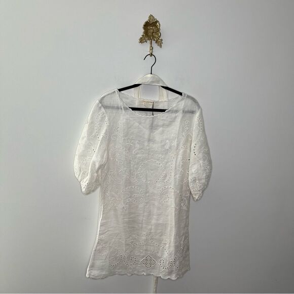 Spell Lala Linen Shift Dress L - Picture 2 of 7